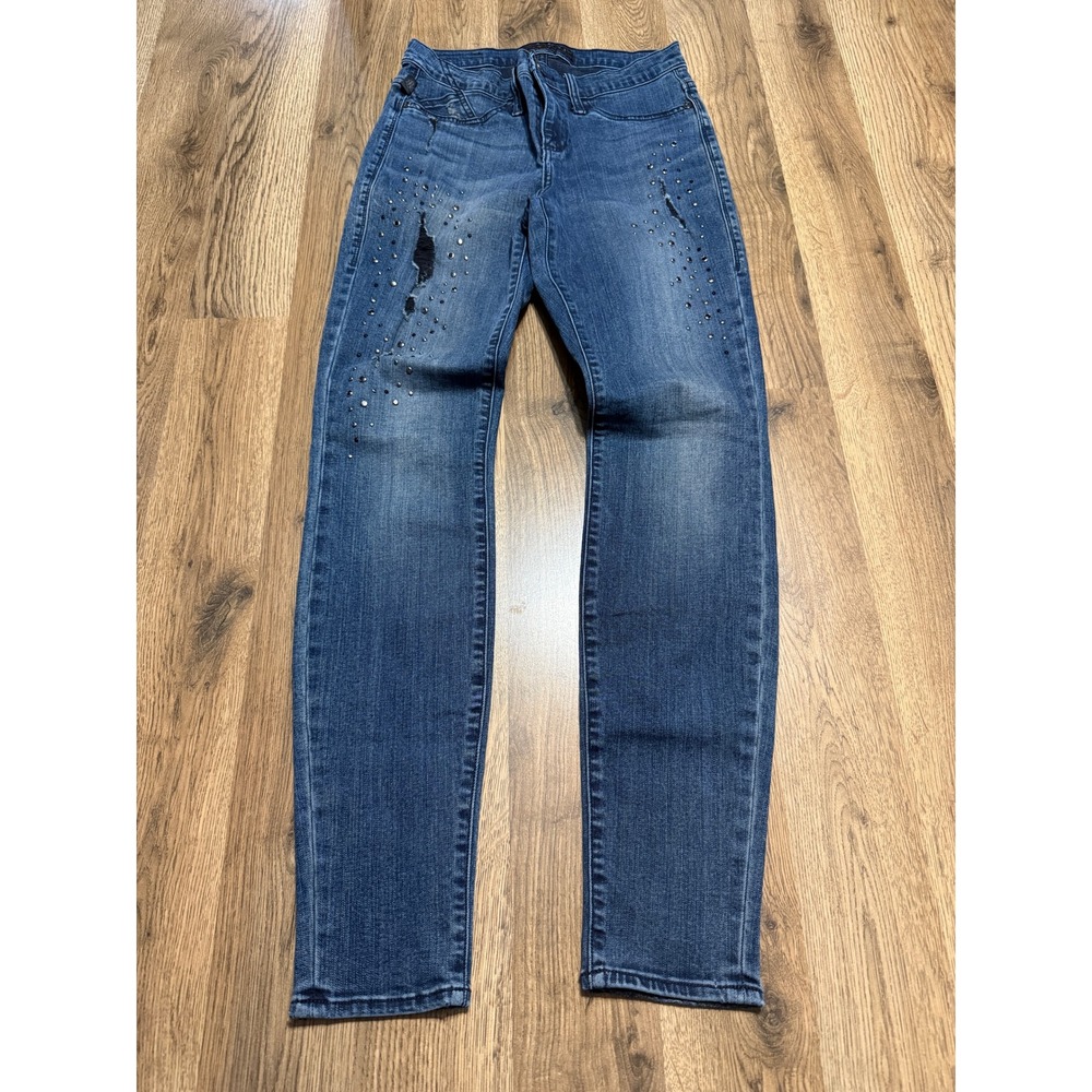 Rock & Republic Jeans Women's Size 6M Blue Denim Skinny Legs Pockets